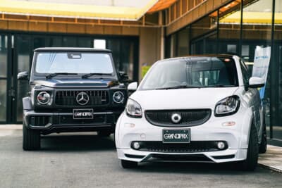 グランプリではカスタムされた中古車の販売も行っている。車両の購入と同時にカスタムを追加することも可能